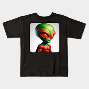 Martian Alien Caricature #12 Kids T-Shirt